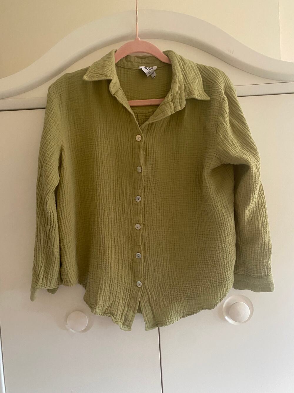 Princess Polly Button up size 4 Gauze Cotton